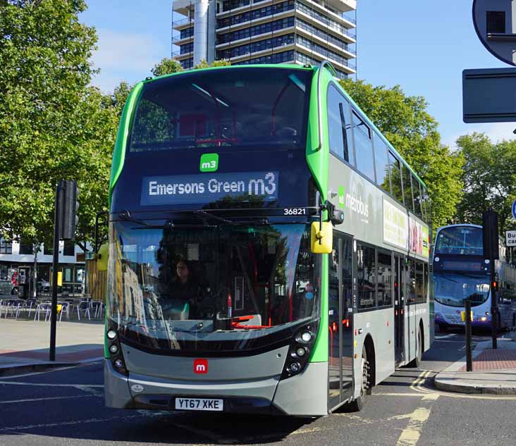 First Bristol Scania N250UD ADL Enviro400MMC 36821 m3